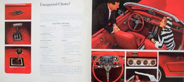 Ford Mustang Modelprogram 1964 Carbrochure (8601)
